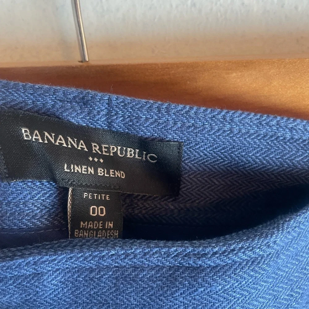 Banana Republic women’s linen blend Navy Dress Pants